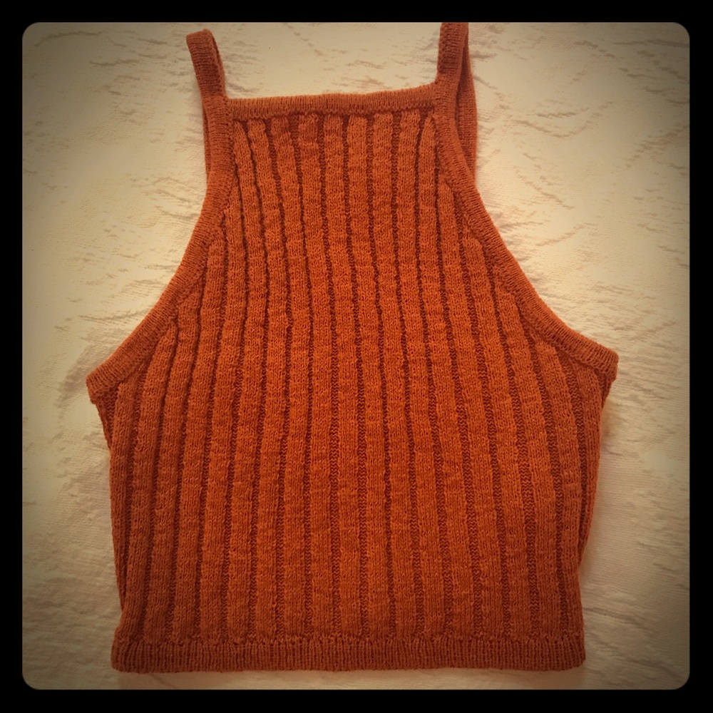 Knit crop top